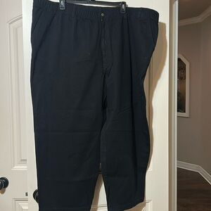 5xl Elastic Waist Denim Pants
